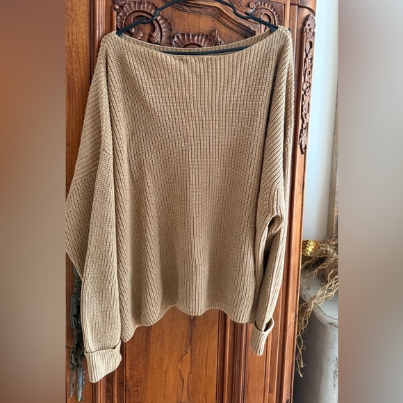 French Connection Cozy Knit Tan Sweater - Picture 2 of 4